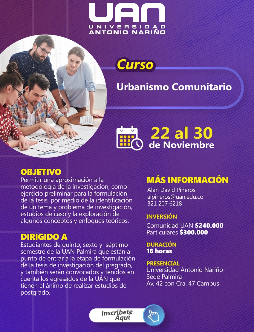 UrbanismoComunitario PalmiraPresencial M