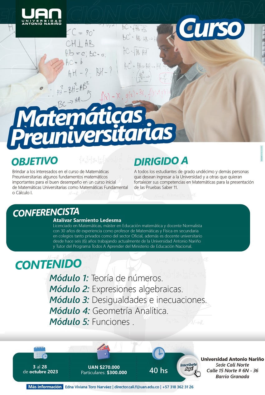 MatematicasPreuniversitarias CaliPresencial M
