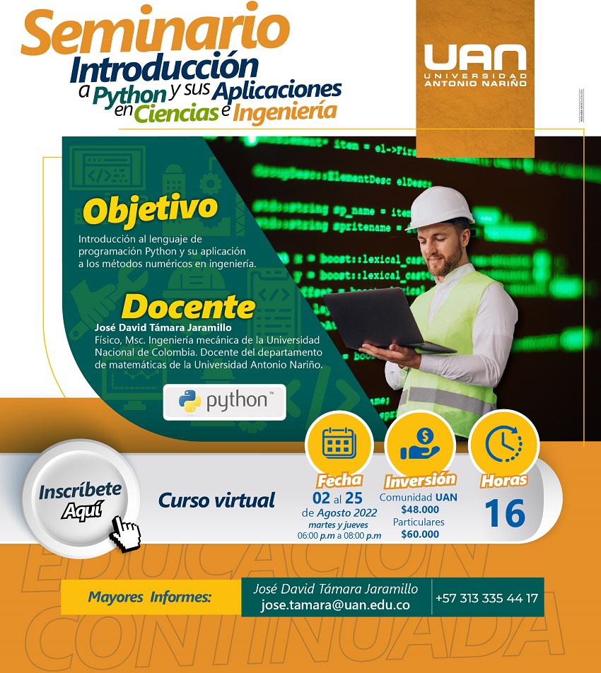 IntroduccionPythonAplicacionesCienciasIngenierias DuitamaVirtual2022 M