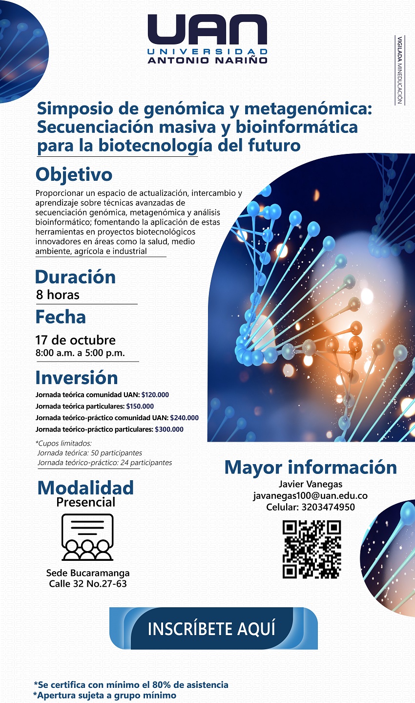 GenomicaMetagenomica BucaramangaPresencial M