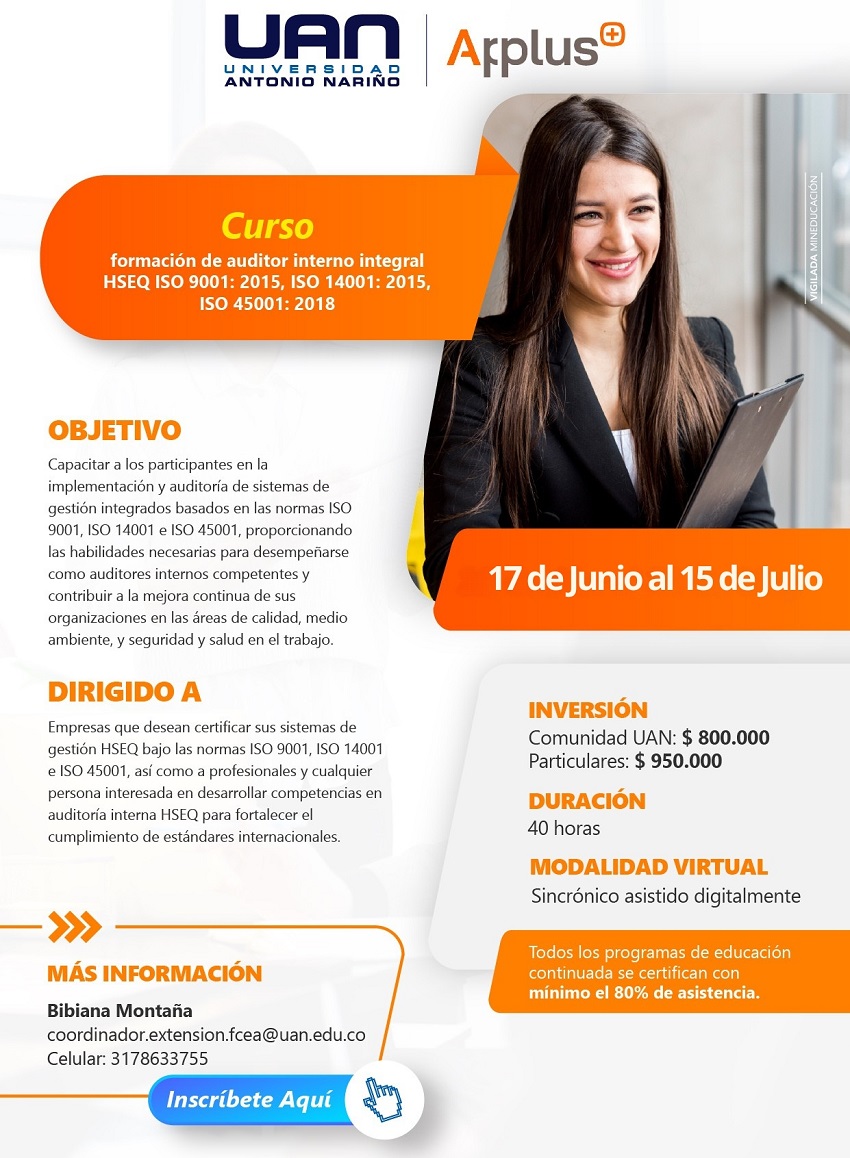 FormacionAuditorInternoIntegralHSEQ ISO9001 2015 FedermanVirtual2025 M