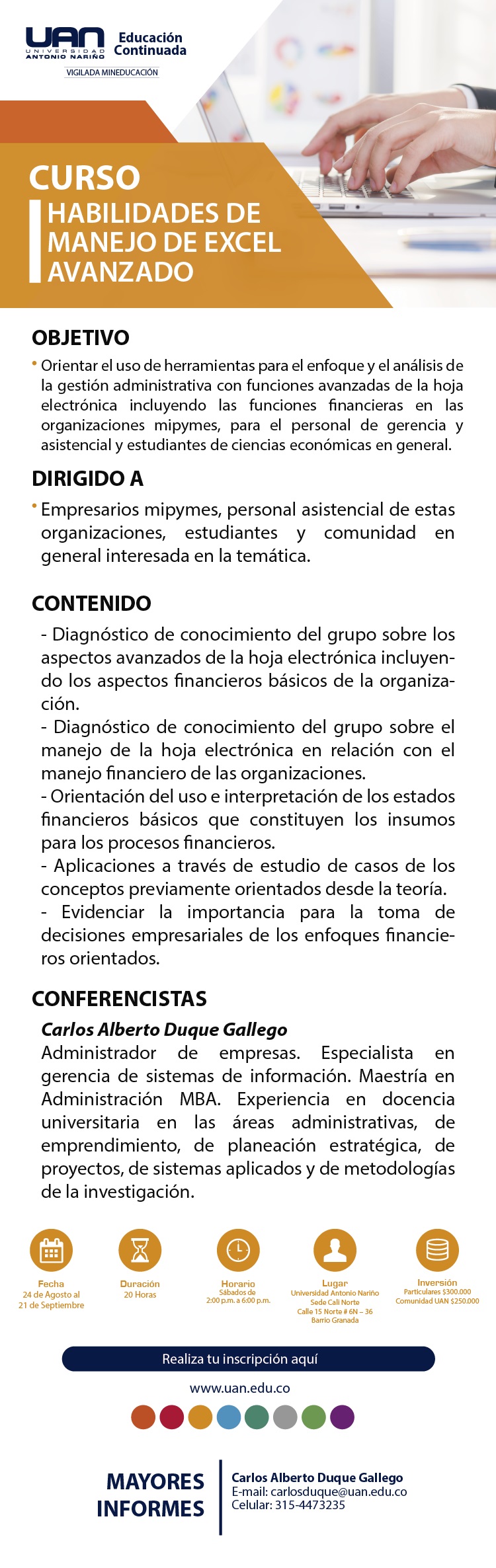 HabilidadesManejoExcelAvanzado Cali2019 M