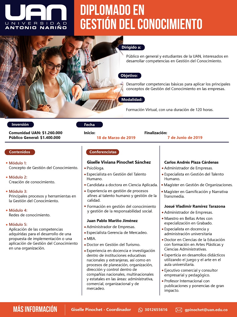 DiplomadoGestionConocimiento Virtual2019 Mailing