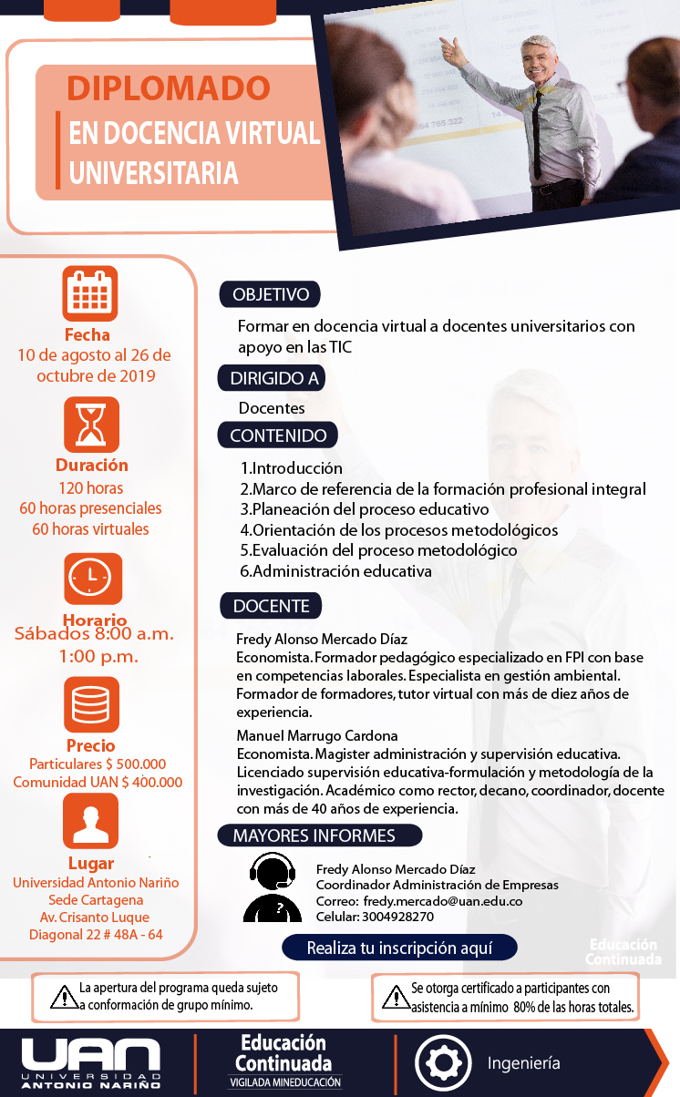DocenciaVirtualUniversitaria Cartagena2019 M