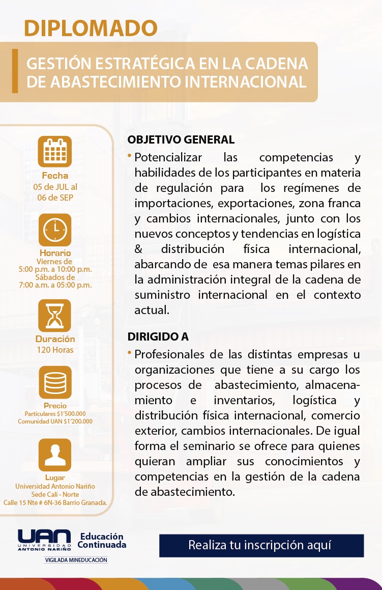 GestionEstrategicaCadenaAbastecimientoInternacional Cali2019 M