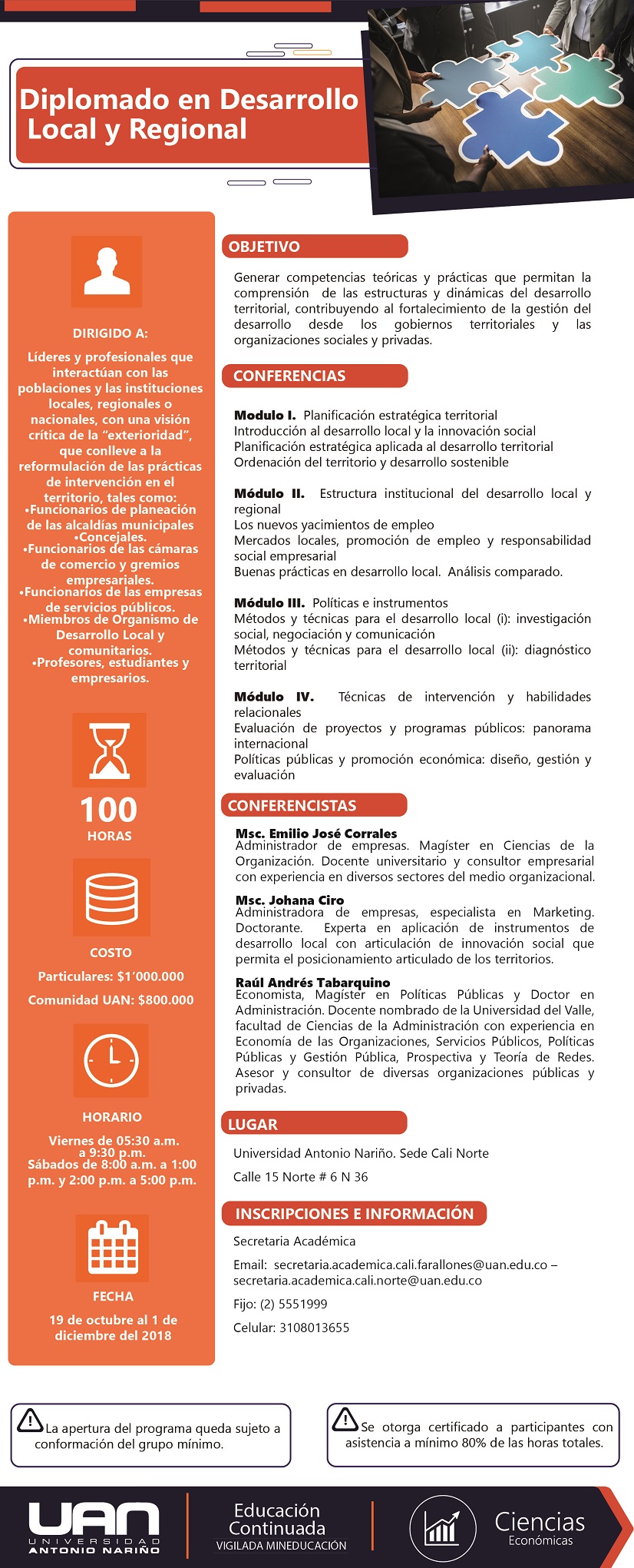 MailingDiplomadoDesarrolloLocalRegional Cali2018
