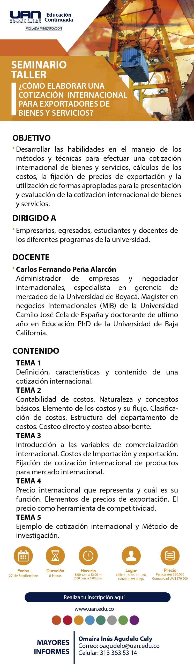 ComoElaborarCotizacionInternacionalExportadoresBienesServicios Tunja2019 M