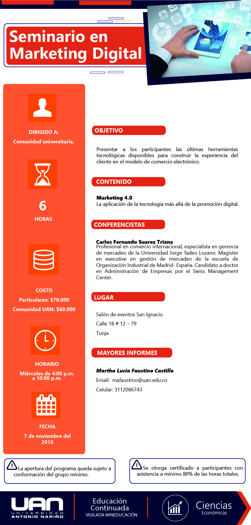 MailingSeminarioMarketingDigital Tunja2018