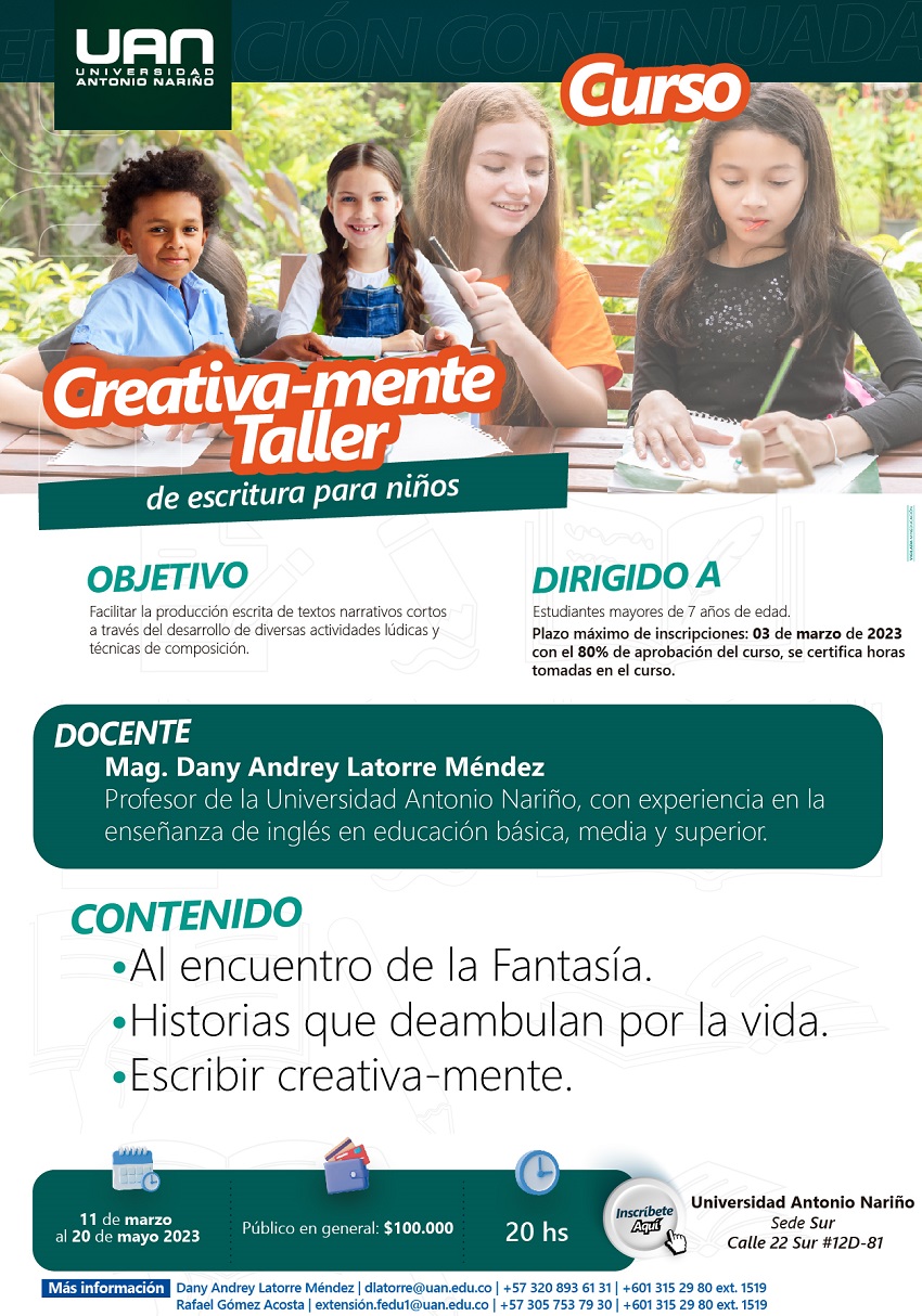 CreativamenteTallerEscrituraParaNinios SurPresencial1 2023 M