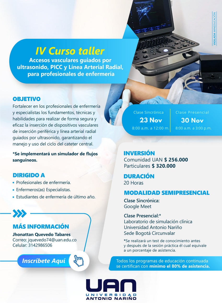 AccesosVascularesGuiadosUltrasonidoPICCLineaArterialRadial CircunvalarSemipresencial2 2024 M