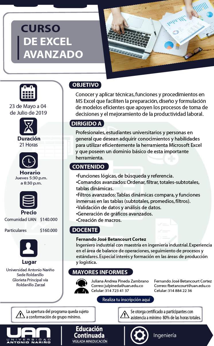 ExcelAvanzado Roldanillo2019 M