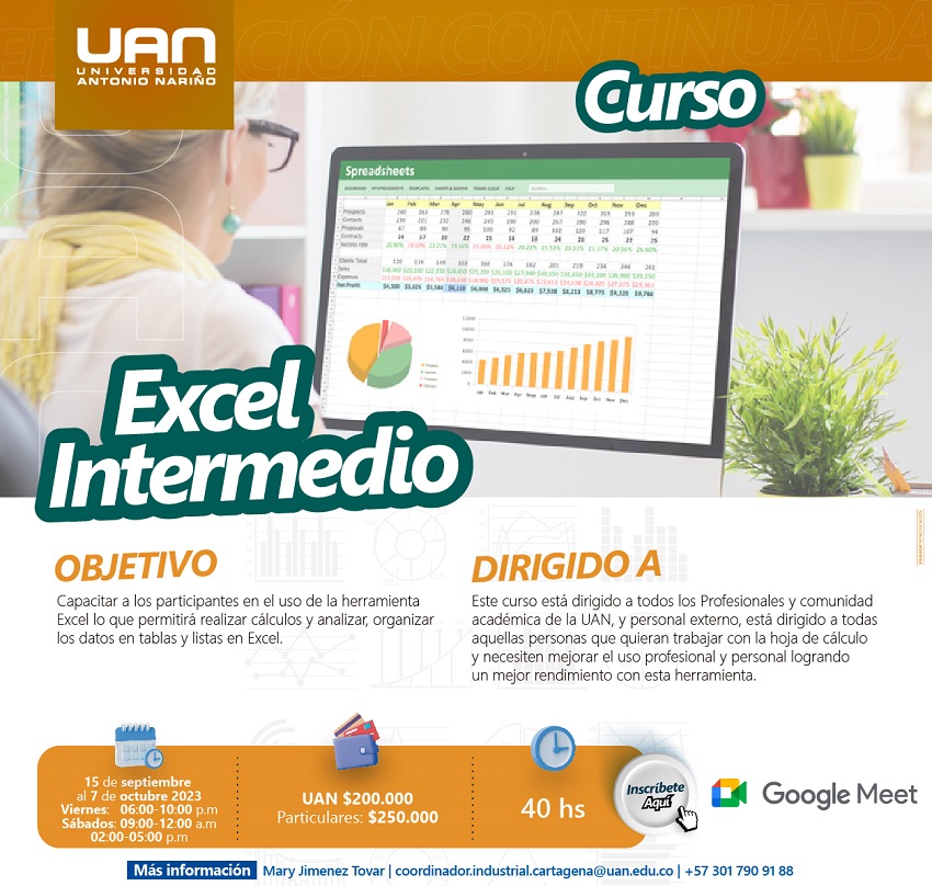 ExcelIntermedio CartagenaVirtual2023 M