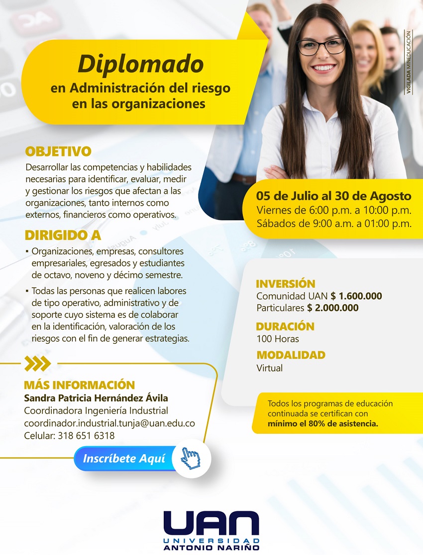 AdministracionRiesgoOrganizaciones TunjaPresencial M