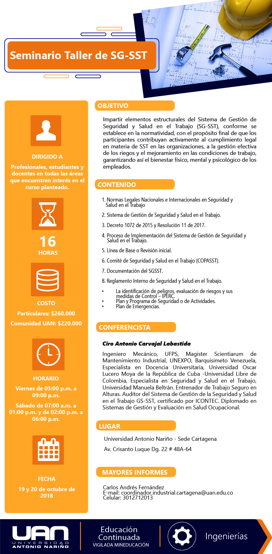 MailingSeminarioTallerSistemaGestionSST Cartagena2018