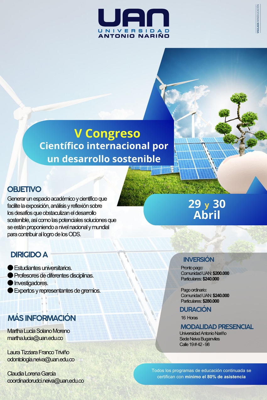 VCongresoCientificoInternacionalDesarrolloSostenible NeivaPresencial M