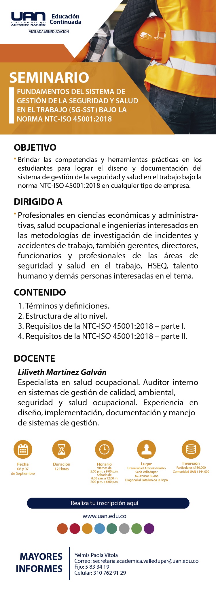 FundamentosSGSSTBajoNTCISO450012018 Valledupar2019 M