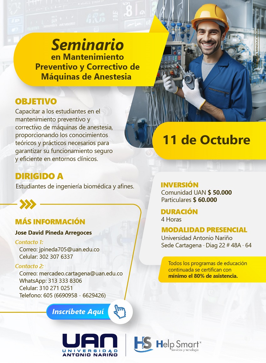 MantenimientoPreventivoCorrectivoMaquinaAnestesia CartagenaPresencial M
