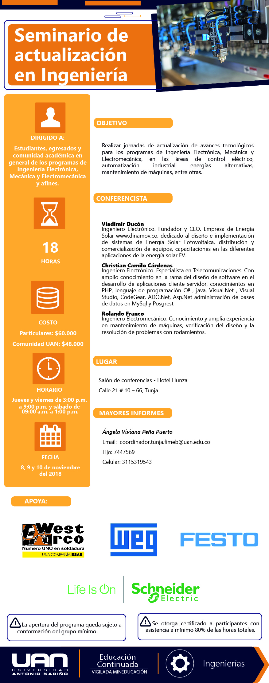 SeminarioActualizacionIngenieria Tunja2018 Mailing