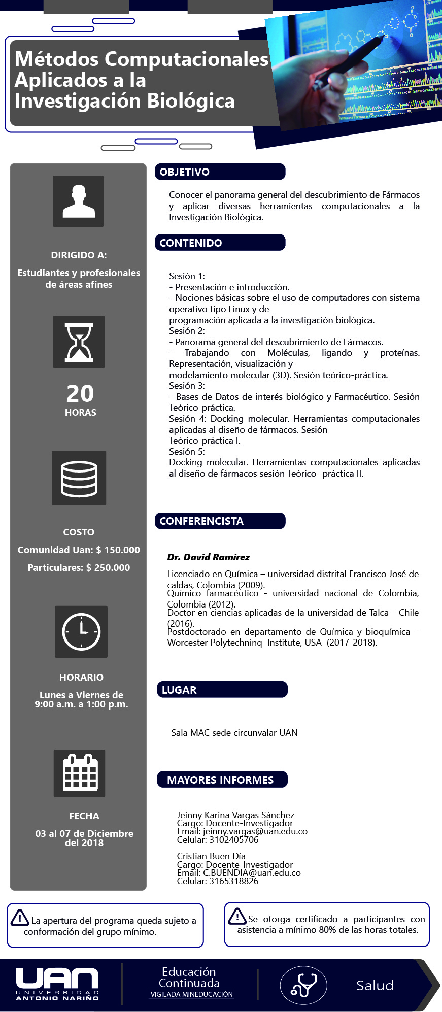 MetodosComputacionalesAplicadosInvestigacionBiologica Circunvalar2018 Mailing