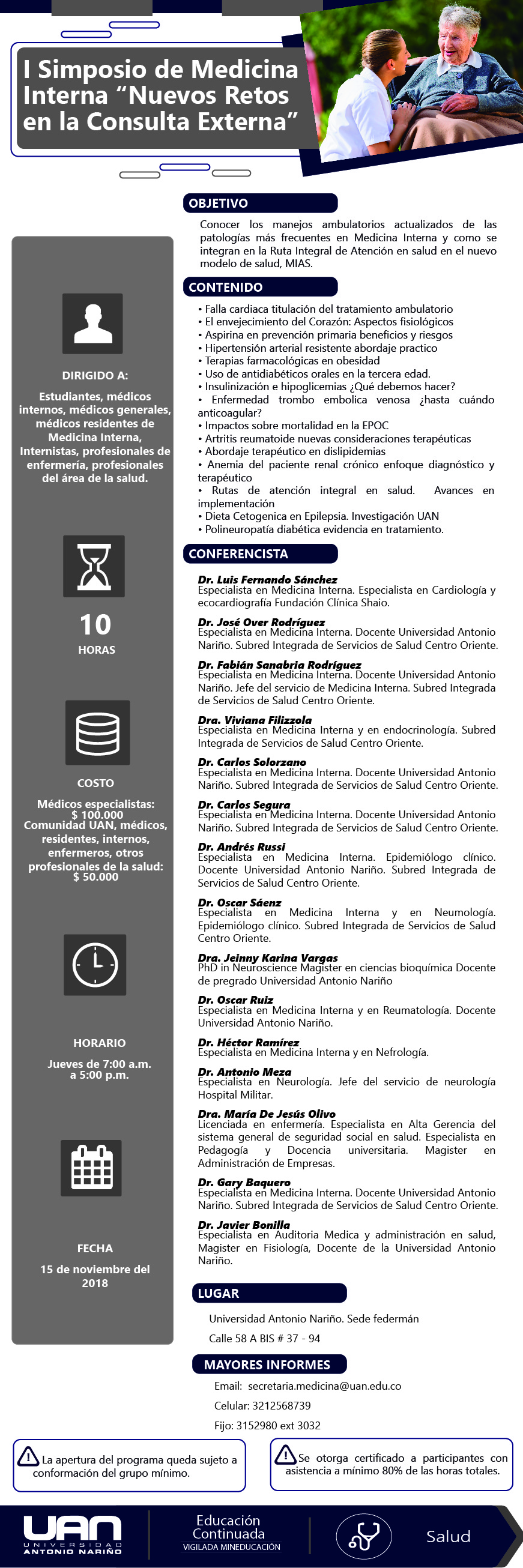 1erSimposioMedicinaInterna Federman2018 Mailing