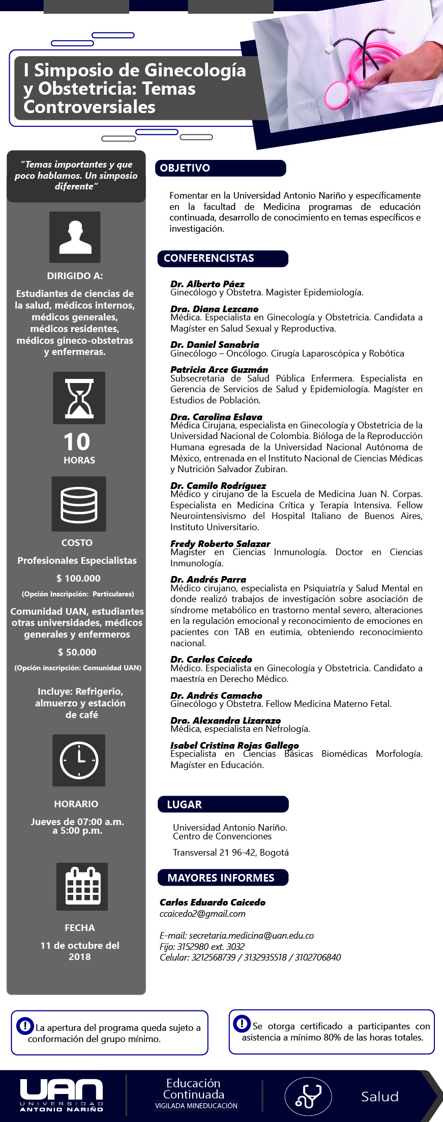 Mailing1erSimposioGinecologiaObstetricia Convenciones2018