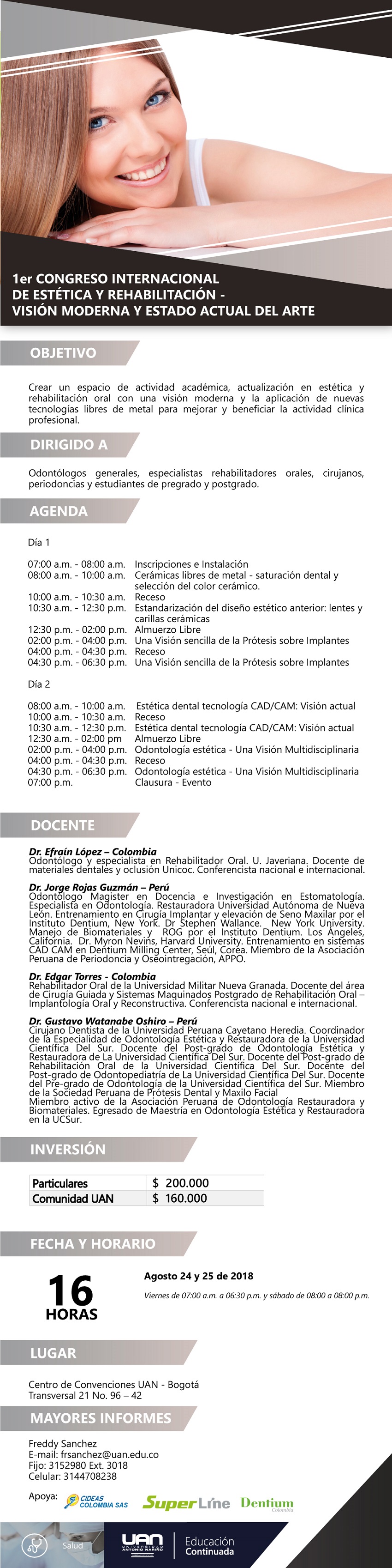 Mailing1erCongresoInternacionalEsteticaRehabilitacion Convenciones2018