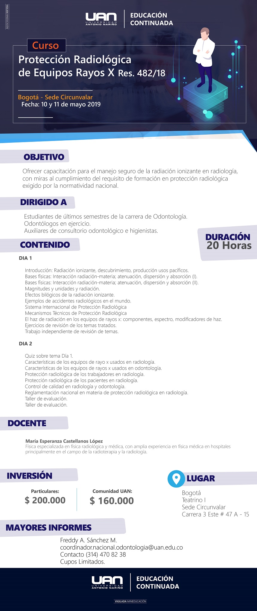 CursoProteccionRadiologicaEquiposRayosX Circunvalar2018 Mailing