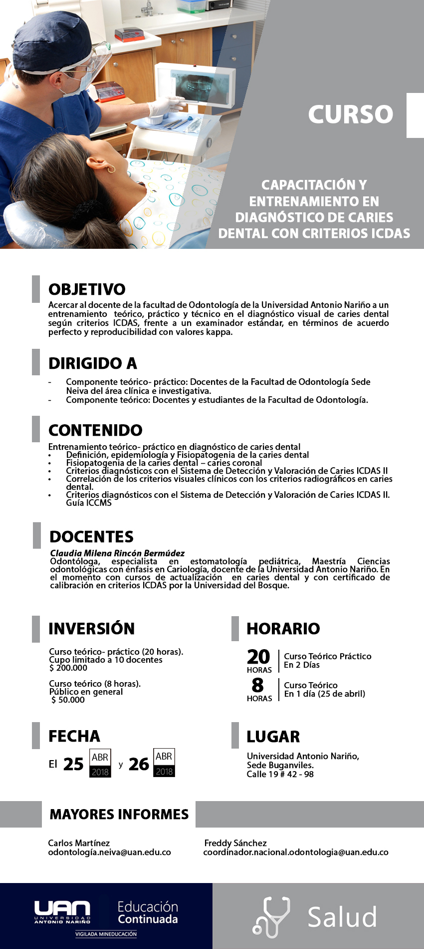 MailingCursoCapacitacionEntrenamientoDiagnosticoCariesDental Neiva2018