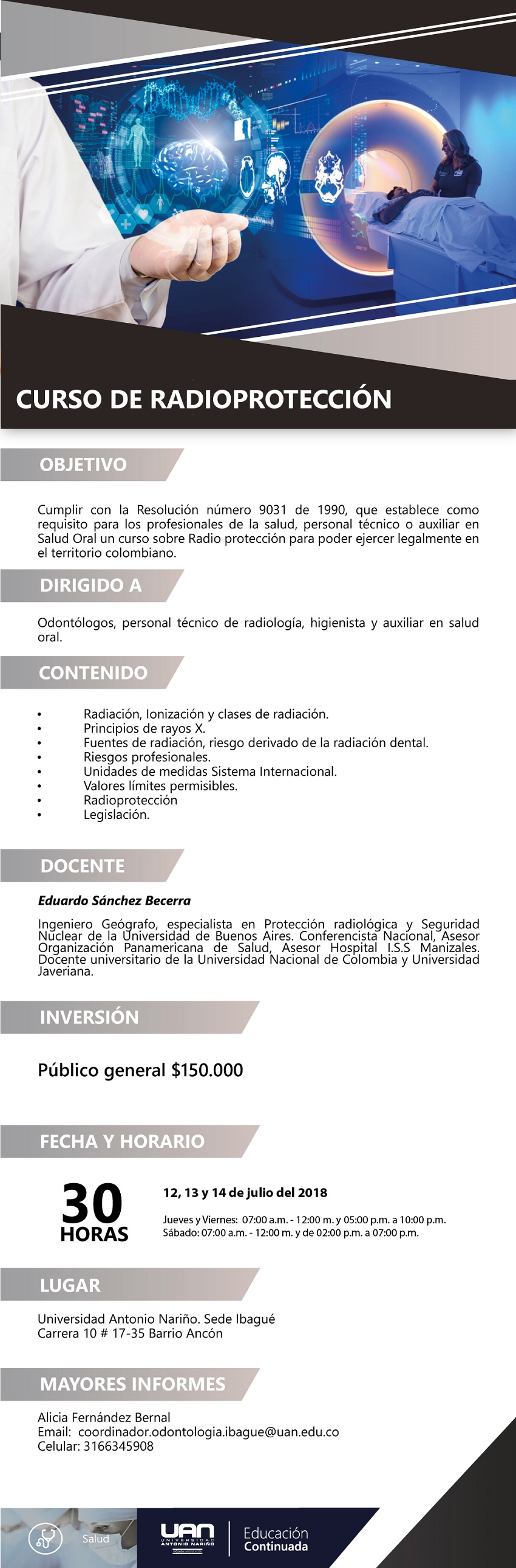 MailingCursoRadioproteccion Ibague2018