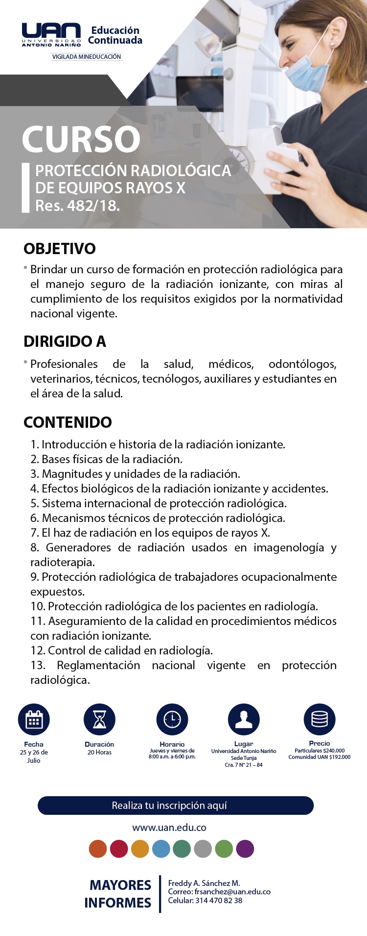 ProteccionRadiologicaEquiposRayosX Tunja2019 M