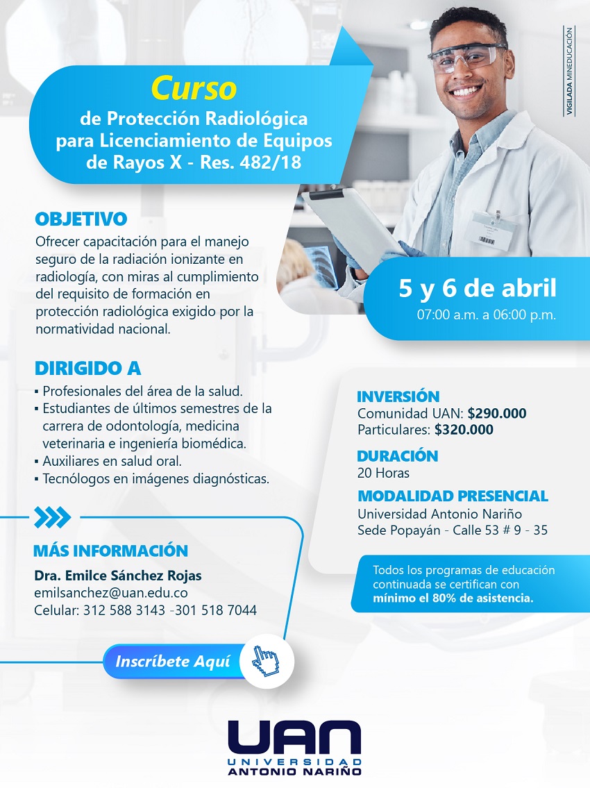 ProteccionRadiologicaLicenciamientoEquiposRayoX PopayanPresencial1 2025 M
