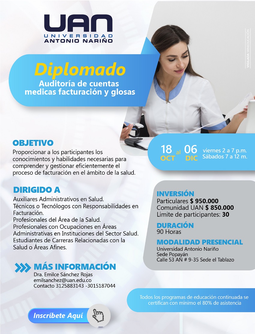 AuditoriaCuentasMedicasFacturacionGlosas PopayanPresencial M