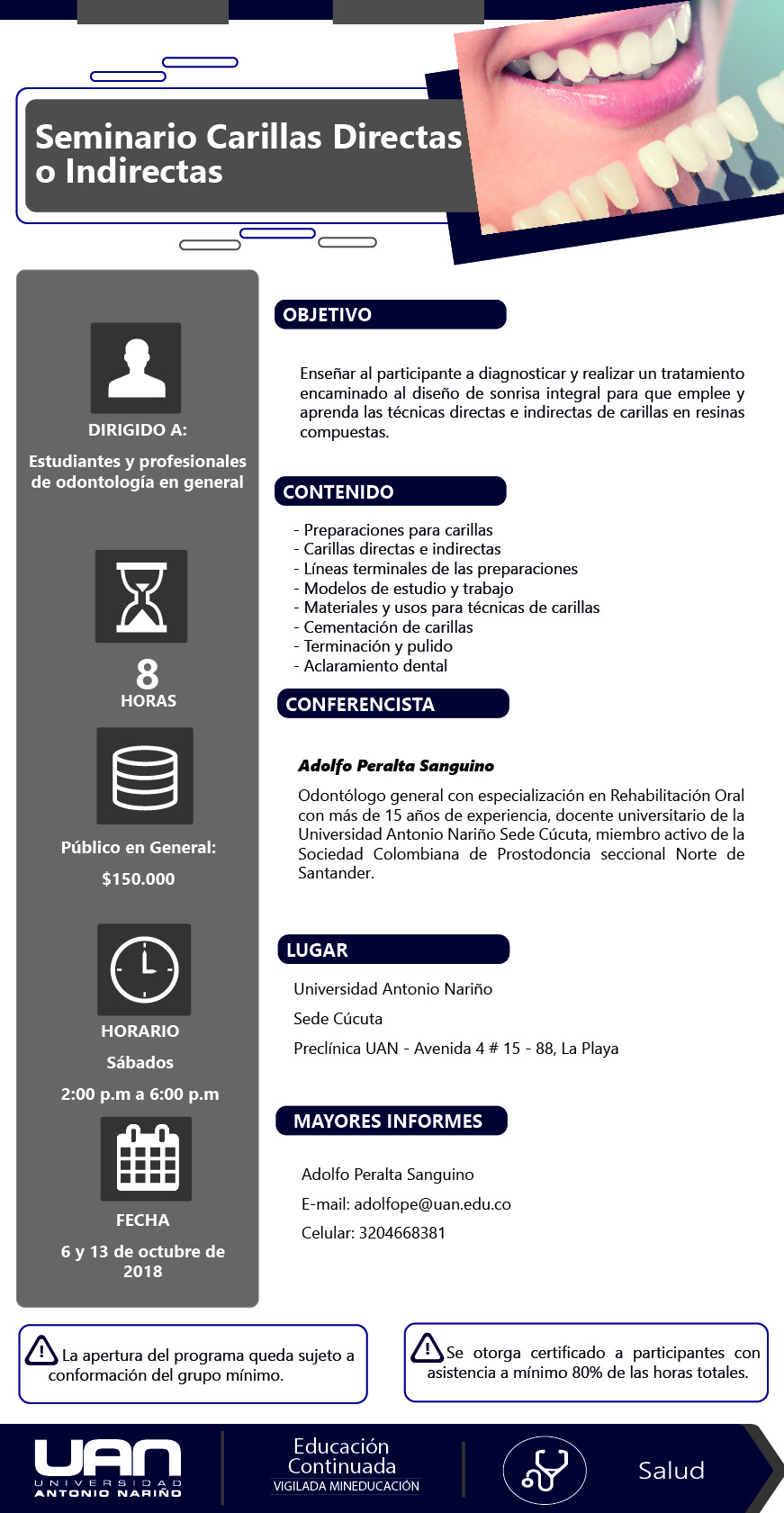 MailingSeminarioCarillasDirectasIndirectas Cucuta2018