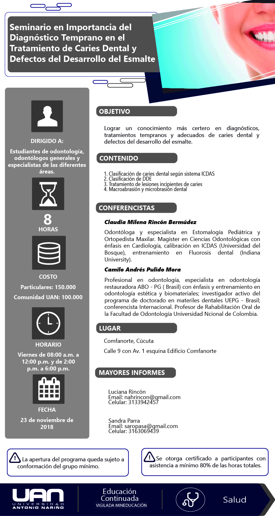 MailingSeminarioImportanciaDiagnosticoTemprano Cucuta2018