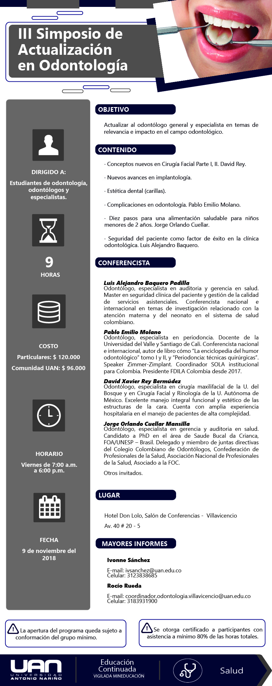 Mailing2doSimposioActualizacionOdontologia Villavicencio2018