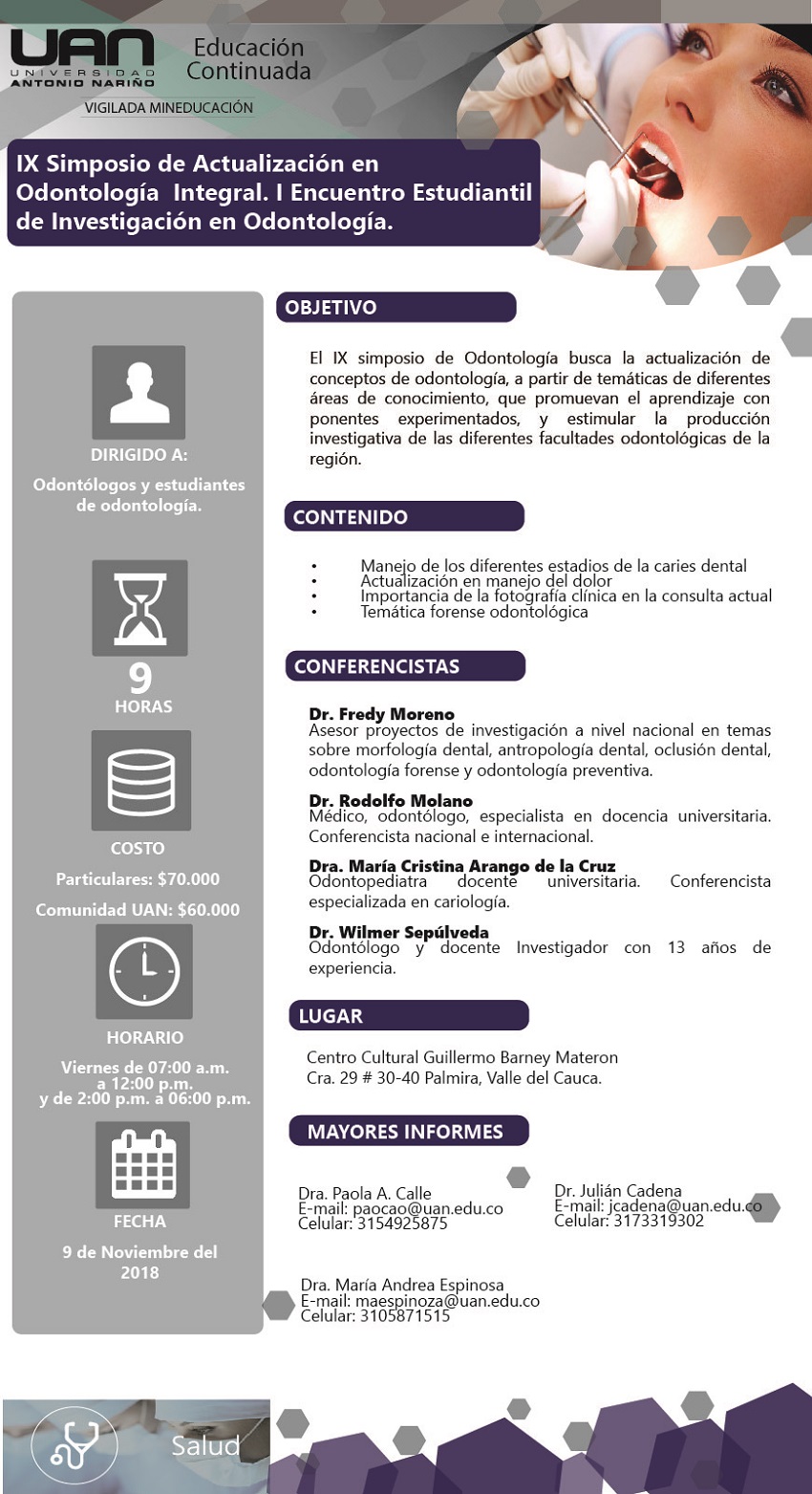 Mailing9noSimposioActualizacionOdontologiaIntegral Palmira2018
