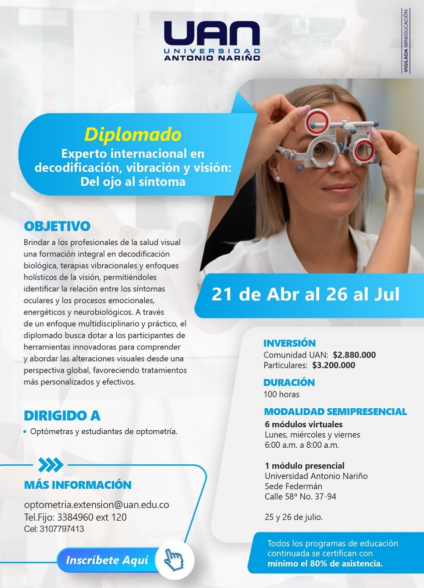 ExpertoInternacionalDecodificacionVibracionVision CircunvalarSemipresencial M