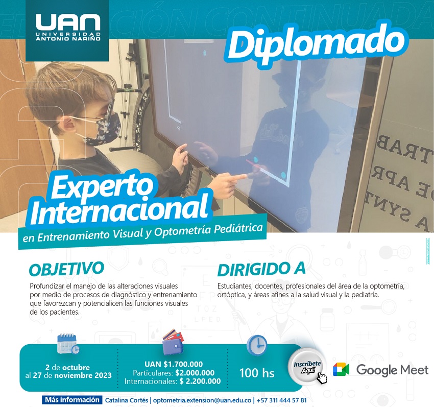 ExpertoInternacionalEntrenamientoVisualOptometriaPediatrica CircunvalarVirtual2023 M
