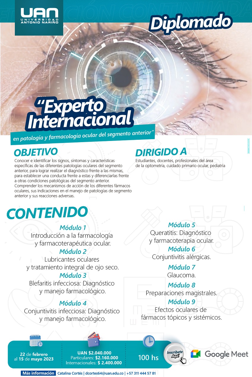 ExpertoInternacionalPatologiFarmacologiaOcular CircunvalarVirtual2023 M