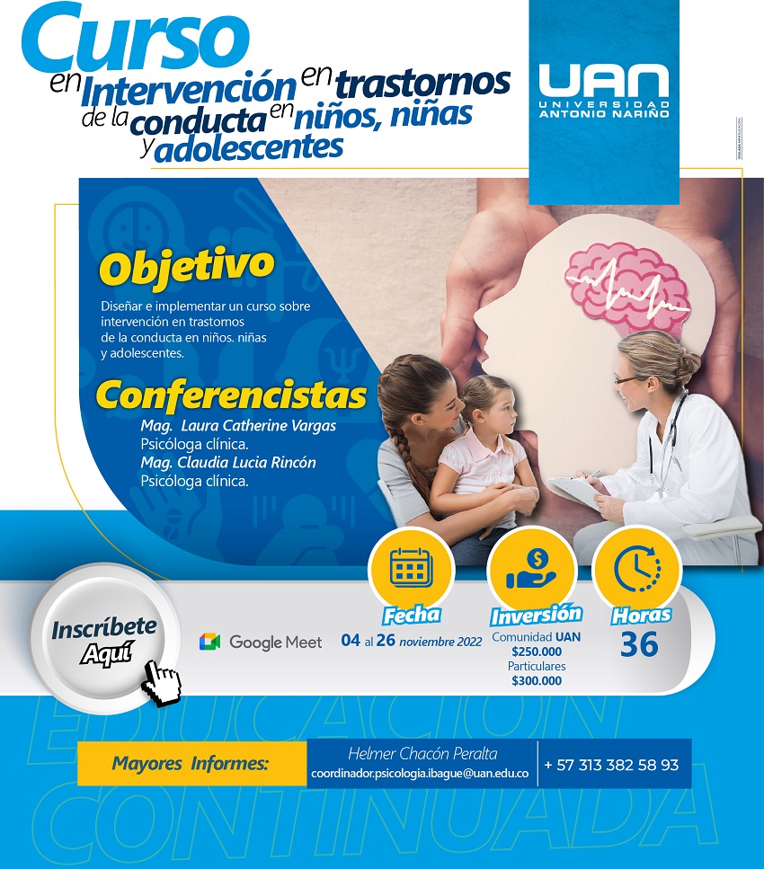 IntervencionTrastornosConductaNiniosNiniasAdolescentes IbagueVirtual2022 M