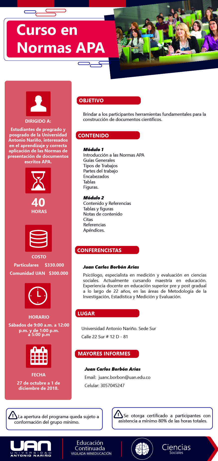 MailingCursoNormasAPA Sur2018
