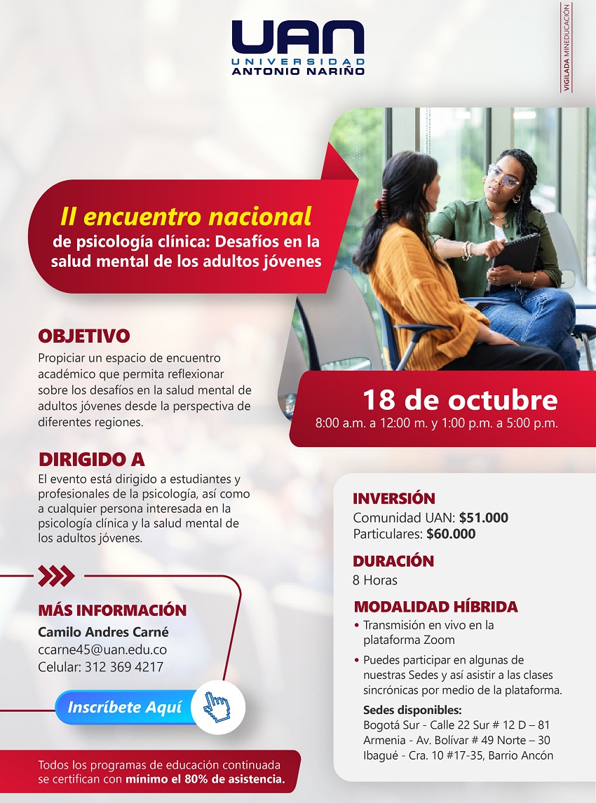 PsicologiaClinicaDesafiosSaludMentalAdultosJovenes ArmeniaIbagueSurHibrida M