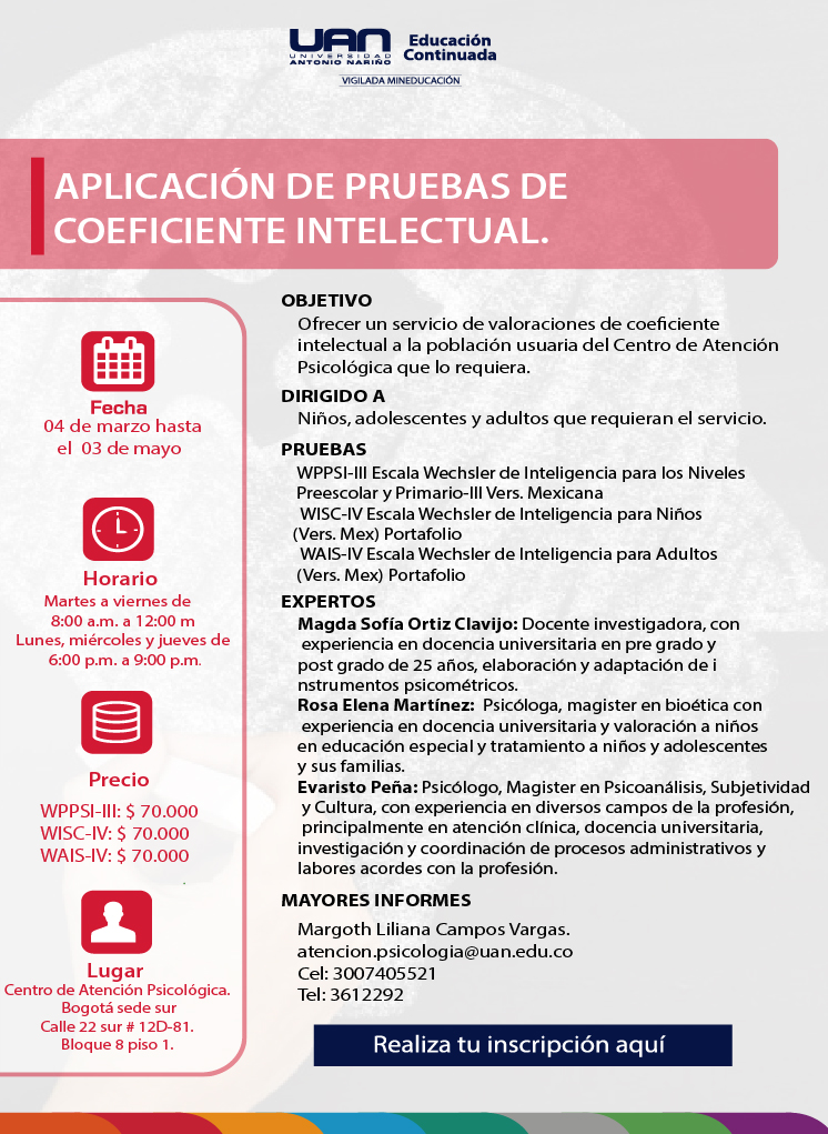 AplicacionesPruebasCoeficienteIntelectual Sur2019 Mailing