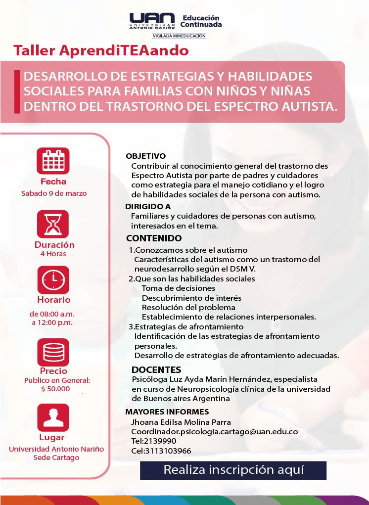 TallerAprendiTEAndo Cartago2019 Mailing