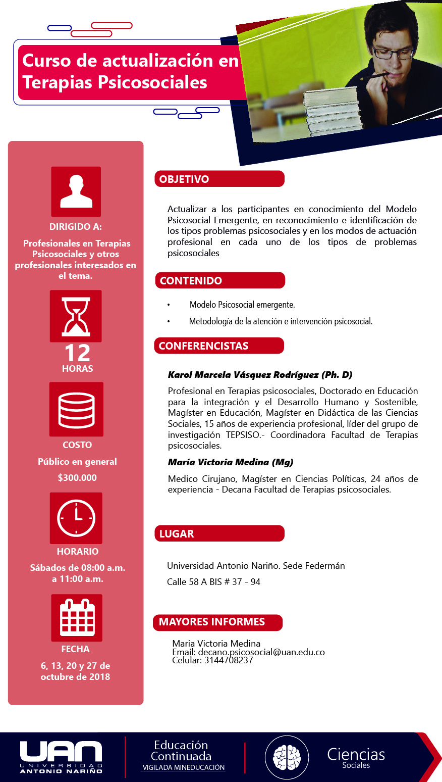 MailingCursoActualizaciónTerapiasPsicosociales Federman2018