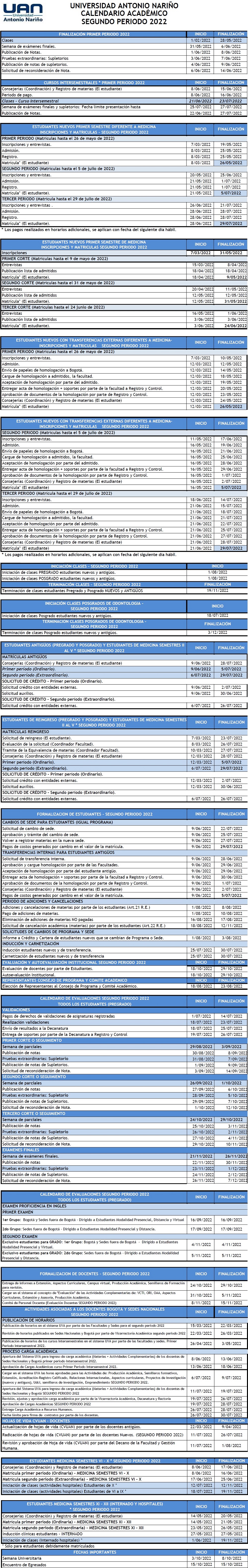 CalendarioAcademico 2 2022