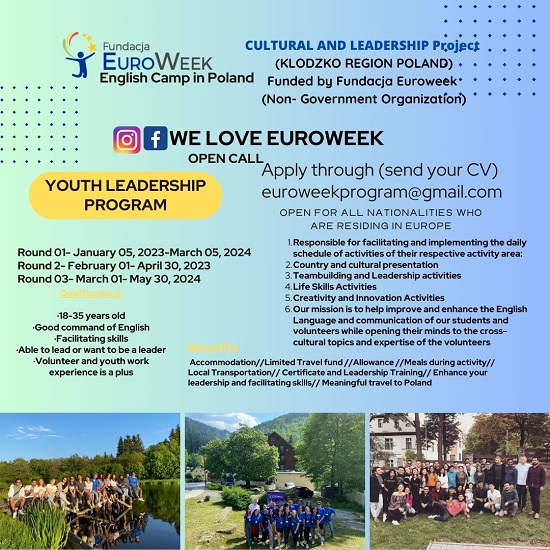 EuroweekProgramLlamadoVoluntarios