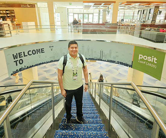 Profesor de la Universidad Antonio Nariño participó en Posit Conf 2025, el evento global más importante en ciencia de datos y programación en R