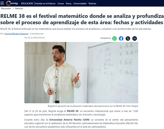 RELME 38 es el festival matemático donde se analiza y profundiza sobre el proceso de aprendizaje de esta área: fechas y actividades