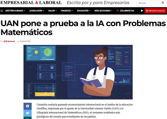 UAN pone a prueba a la IA con Problemas Matemáticos